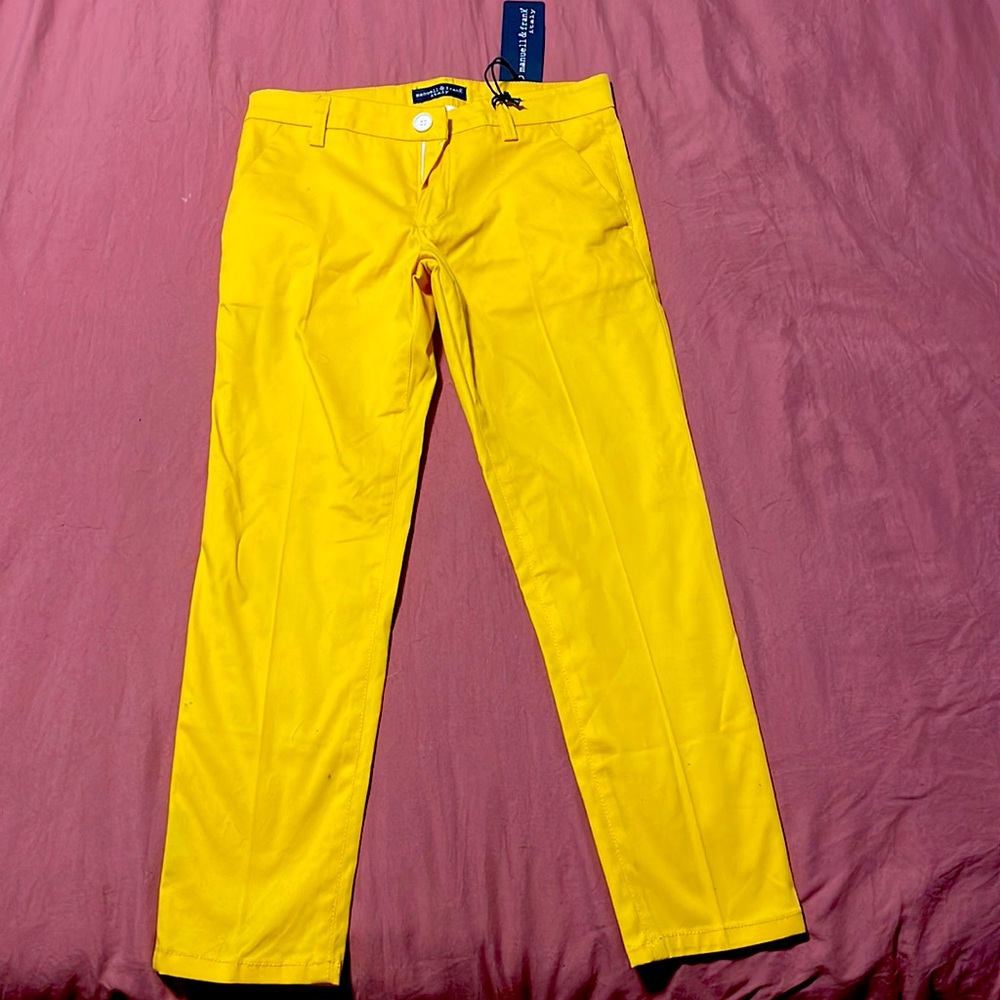 Brand new with tags yellow slacks